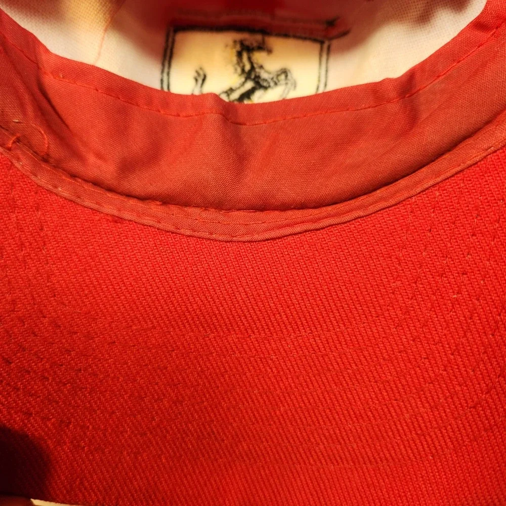 Ferrari Racing Baseball Cap Red Scuderia Shield Embroidered Adjustable Hat
